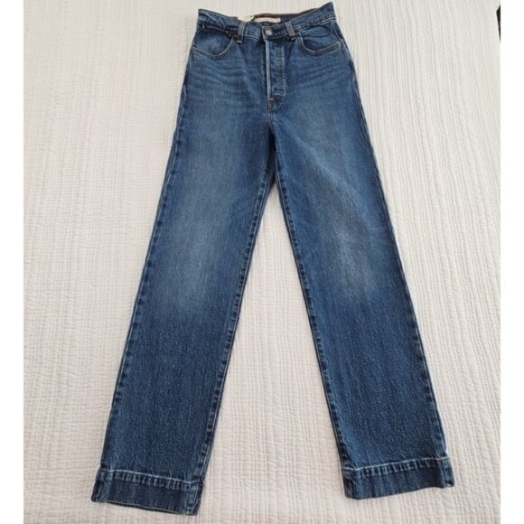 Levi’s Women’s Ribcage Straight Ankle Premium Jeans 26x30 Button Fly NEW NWT - Picture 1 of 16